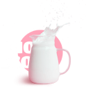 milk with writing bio eco